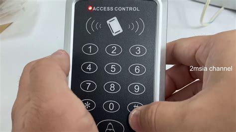 rfid access control system change password|rfid keypad reset.